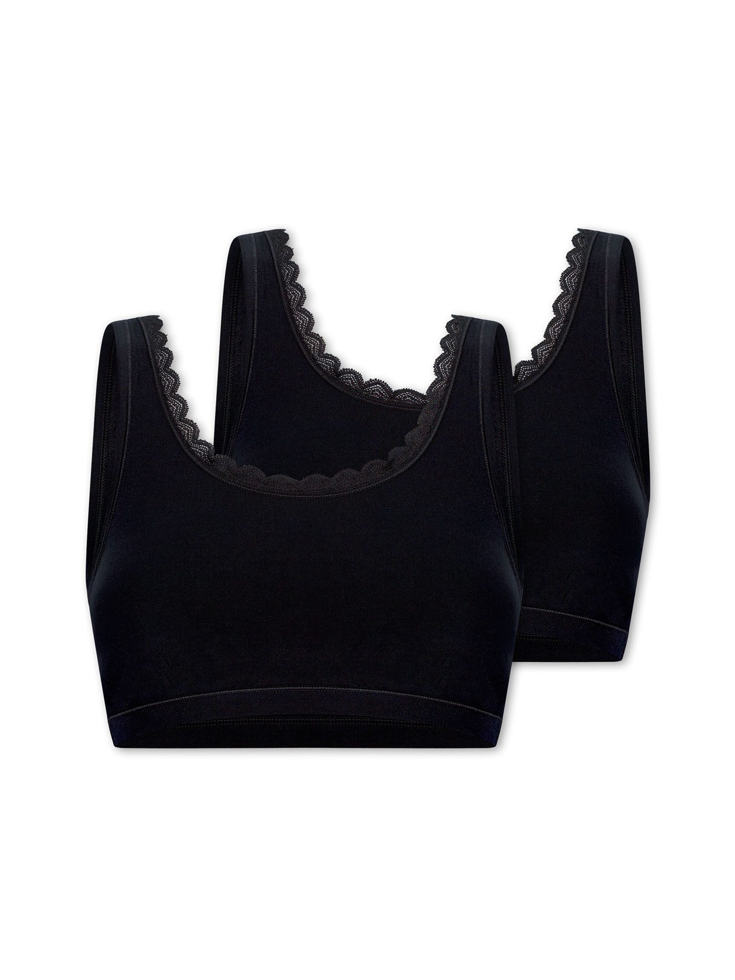 uncover by SCHIESSER Bustier Cotton Lace (2-tlg) BH, Bustier Top, Bustier‑BH