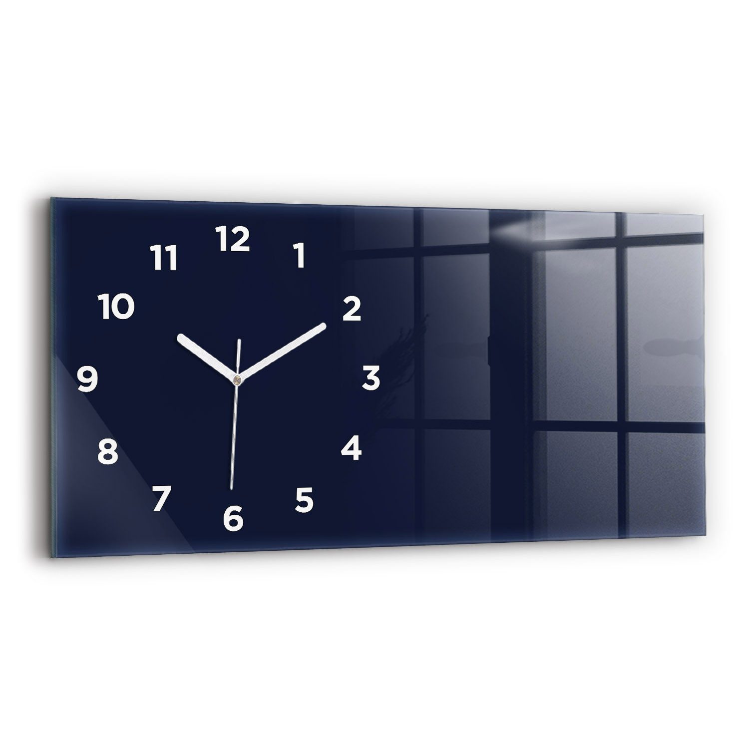Tulup Wanduhr Glasuhr Rechteckige Wanduhr 60x30 günstig online kaufen
