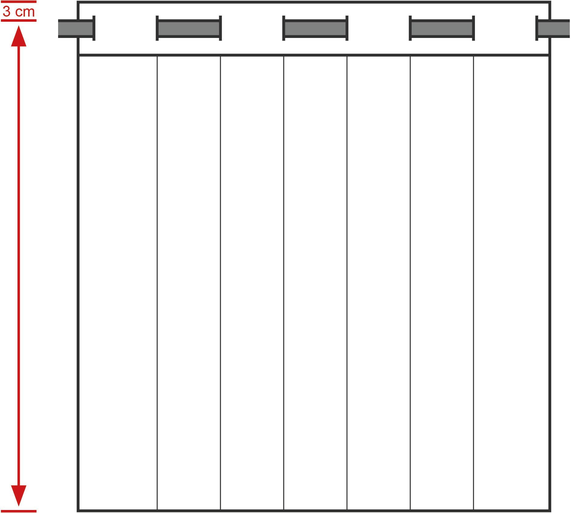 mit ziegelrot Neutex Effekt for blickdicht, St), (1 Vorhang Jacquardmusterung Jacquard, edle Platin, Ösen you!,