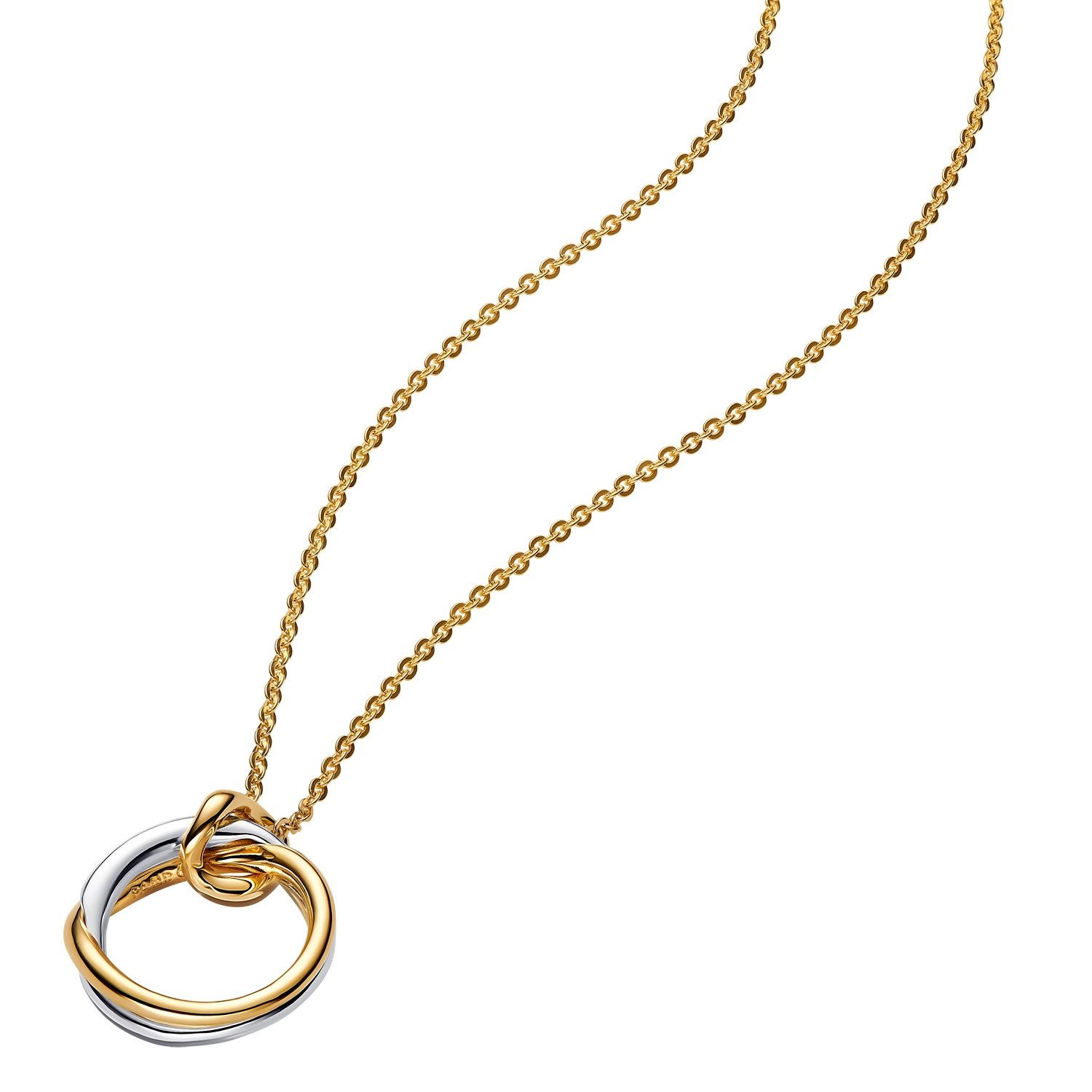 Kette mit Anhänger Zweifarbig