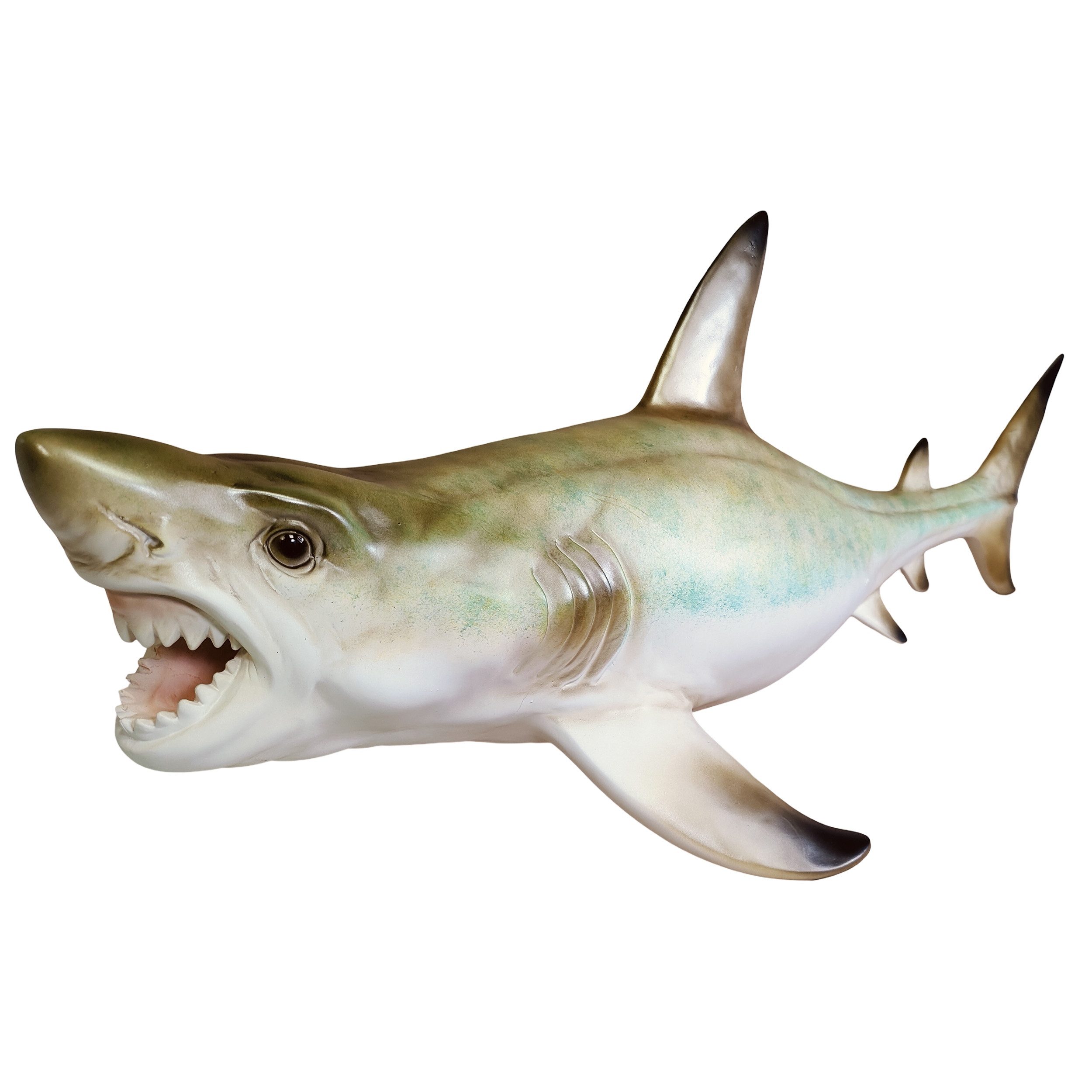 colourliving Dekofigur Hai Figur groß Deko Haifisch maritime Dekoration (1 St), dieser Deko-Hai von colourliving zieht alle Blicke auf sich