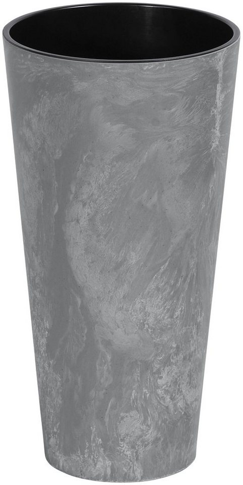 Prosperplast Pflanzkübel Tubus Slim Effect, ØxH: 30x57,2 cm,  Fassungsvermögen im Einsatz 15l, ohne Einsatz 27l