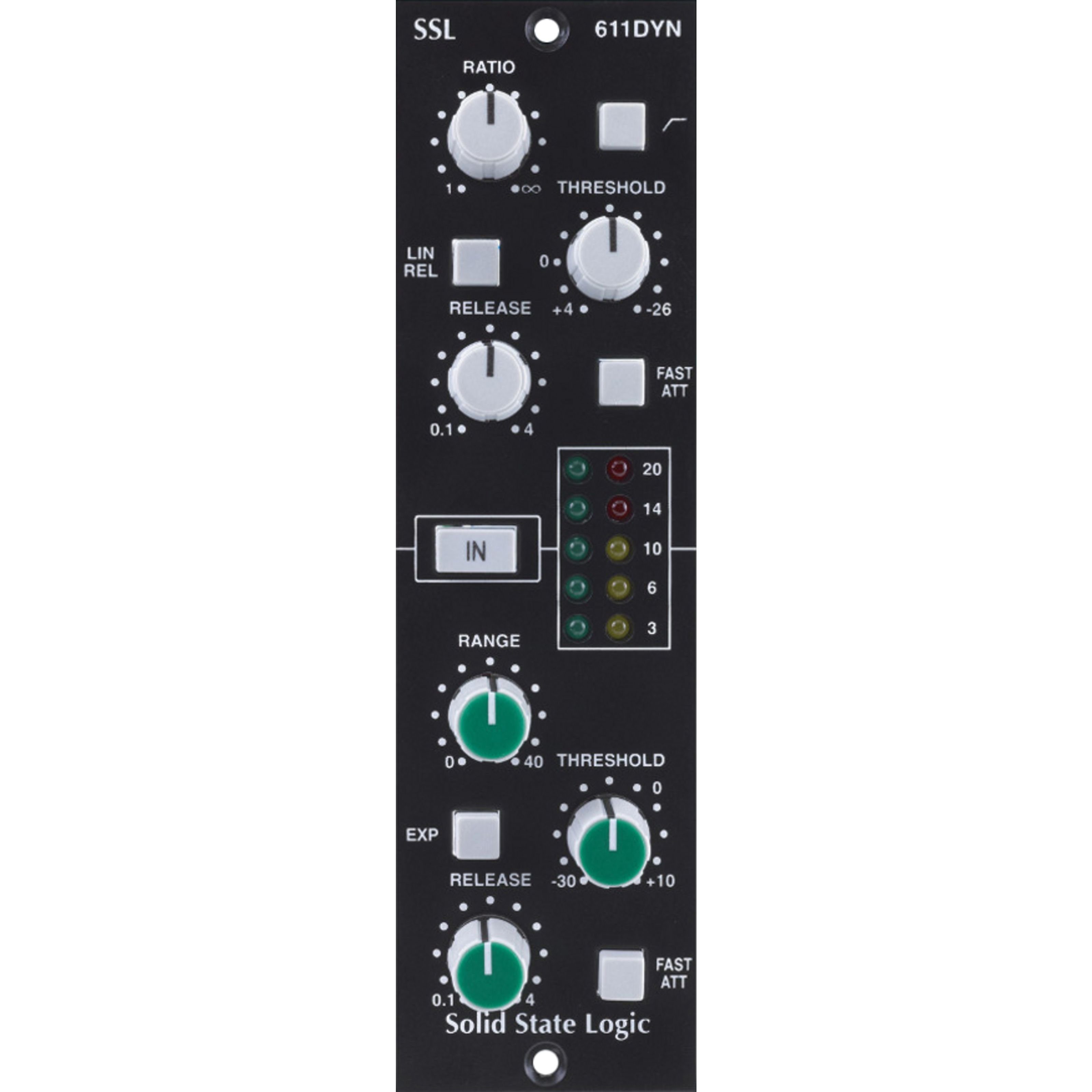 Solid State Logic Audio-Wandler, (Studio Hardware, Dynamikbearbeitung), E-Series Dynamics Modul für die 500er Serie - Dynamik Prozessor