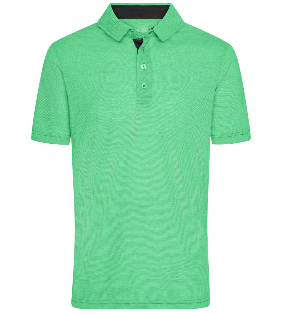 JN754 Feuchtigkeitsregulierend Doppelpack Herren und Jersey Funktionspolo Qualität Poloshirt im Nicholson Atmungsaktiv James & fern-green/white Single (Doppelpack, 2er-Pack)