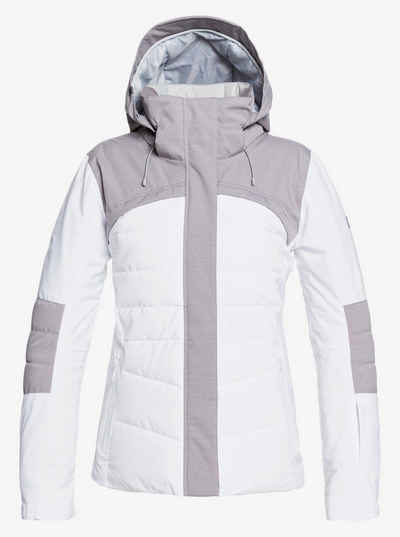 Roxy Jacke Winterjacke Skijacke Tech 10000 Damen grau Mantel Winter NEU XCWSJ147 
