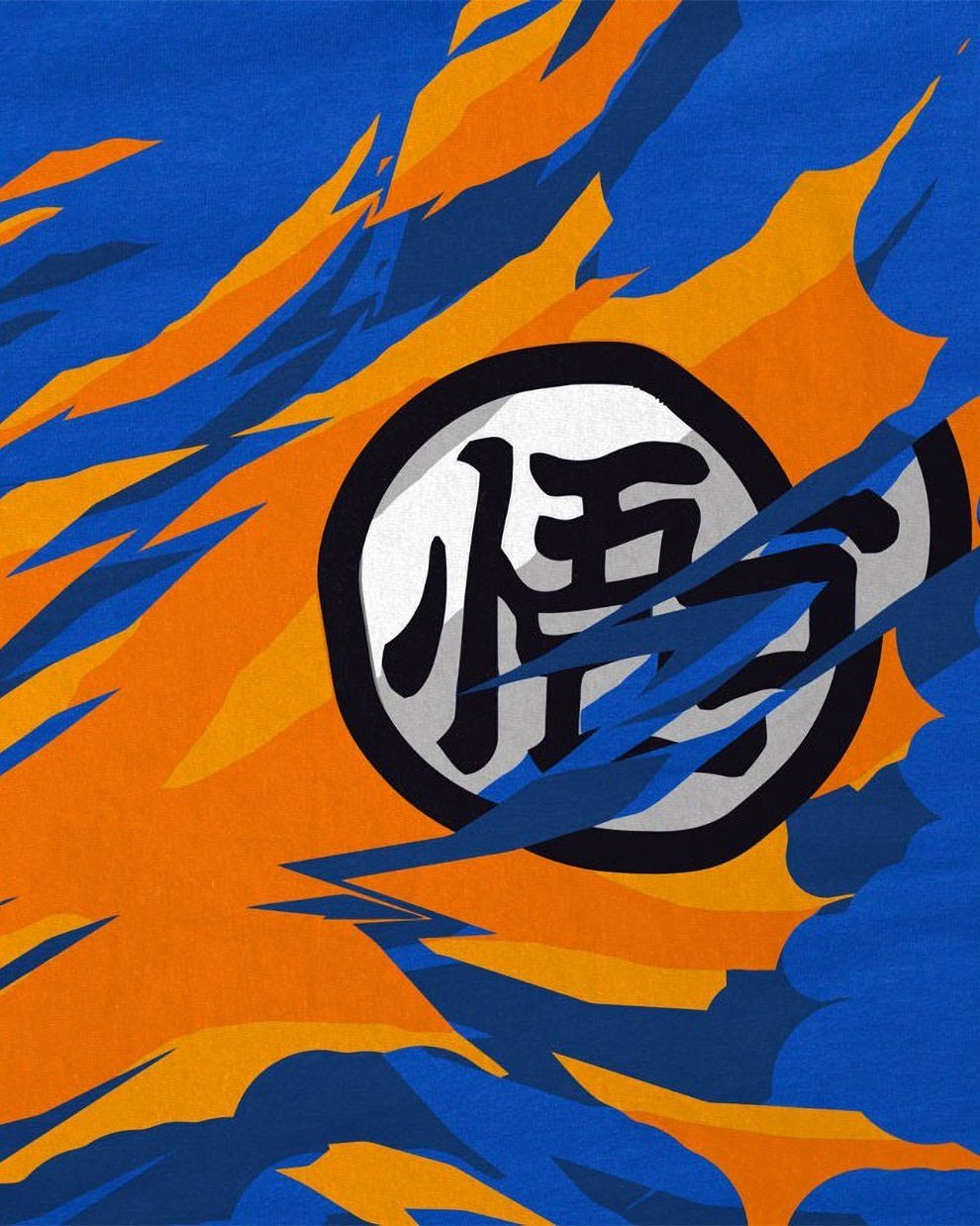 dragon style3 blau super Goku songoku ball T-Shirt japan super vegeta saiyan Print-Shirt Herren Brust z