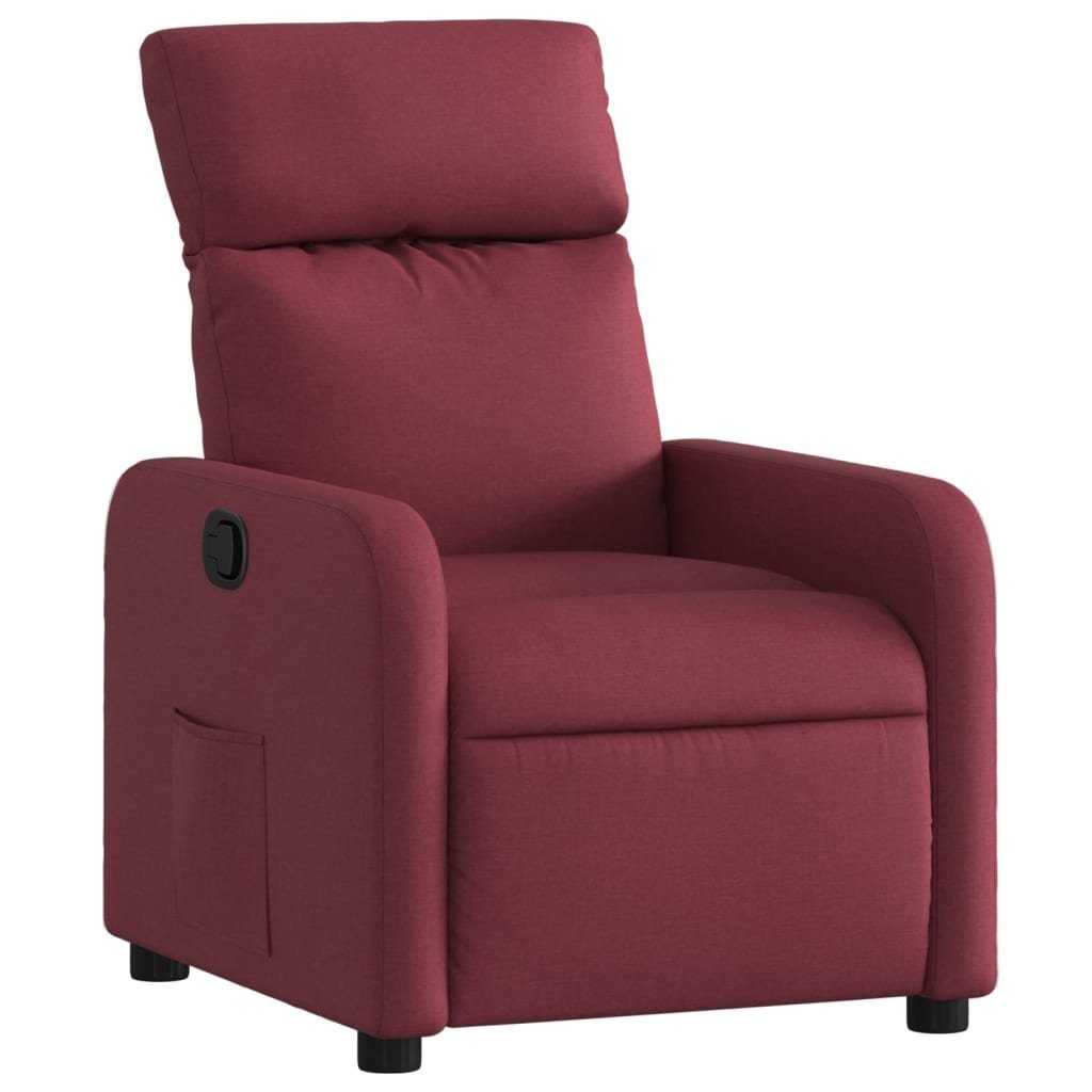 vidaXL Sessel Relaxsessel Weinrot Stoff (1-St) günstig online kaufen