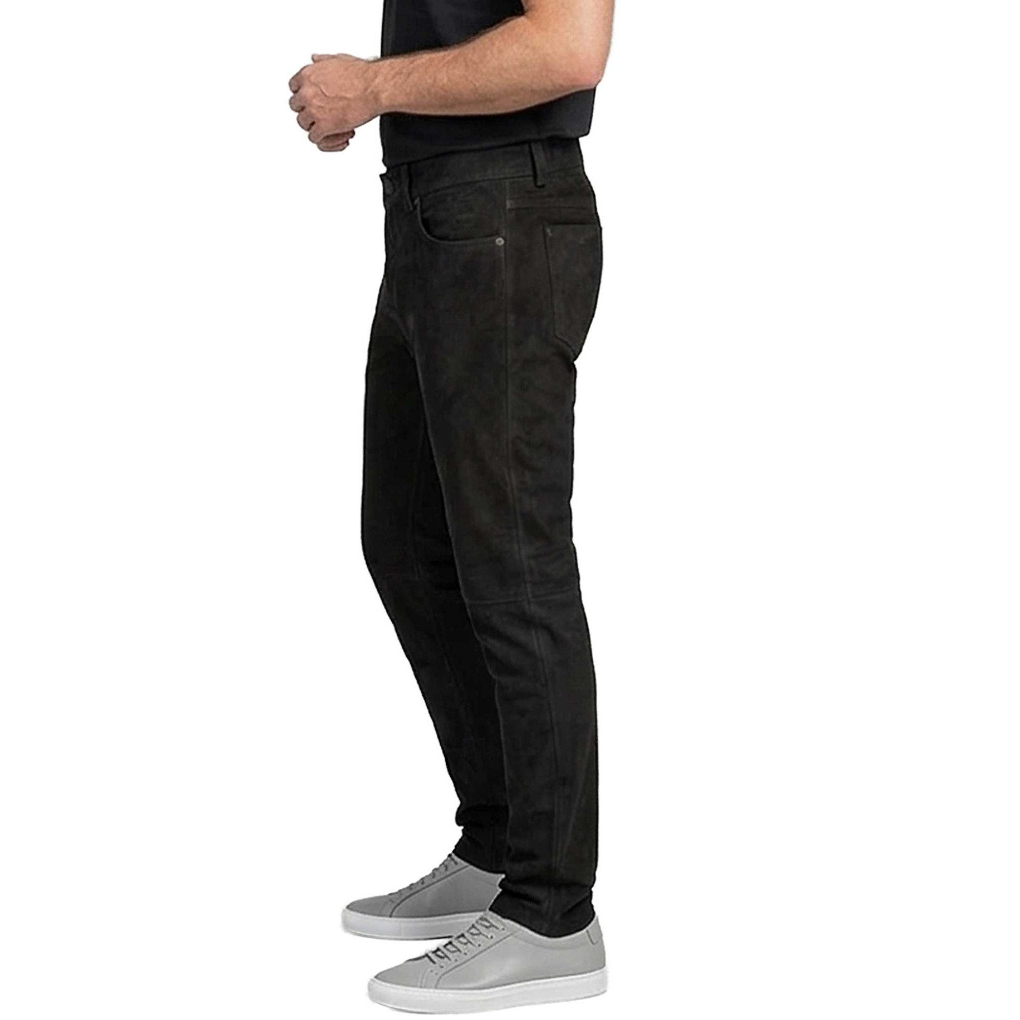 Maddox Lederhose Björn MADDOX - Herren Lederhose Kuhleder Nubukleder schwarz