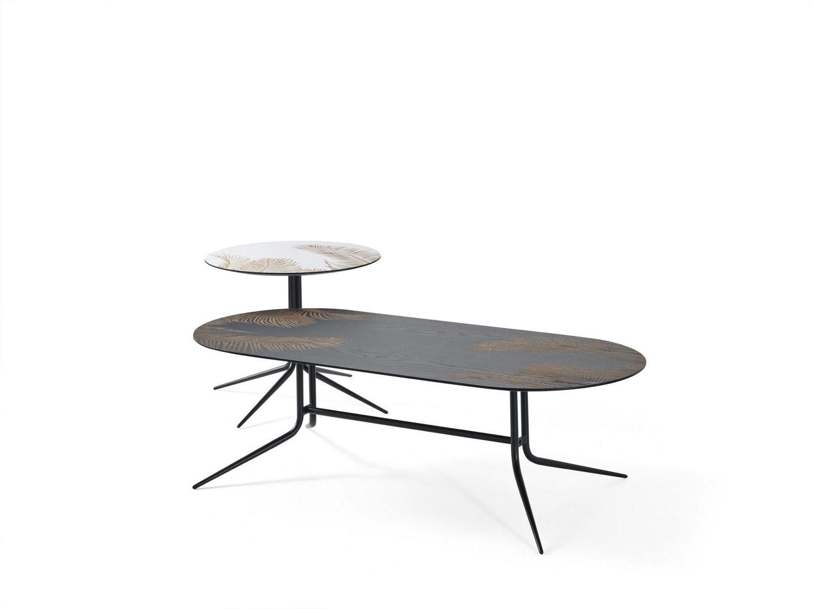 Xlmoebel Beistelltisch Eleganter Couchtisch aus hochwertigem Material für stilvolle Wohnräume (Packung, Set 2 tlg. Couchtische), Hergestellt in Europa