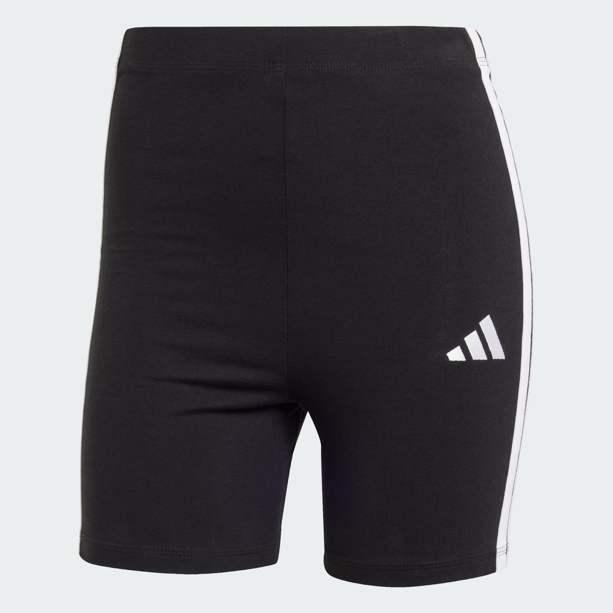 adidas Sportswear Shorts ESSENTIALS 3-STREIFEN HIGH WAISTED KURZE LEGGINGS (1-tlg)
