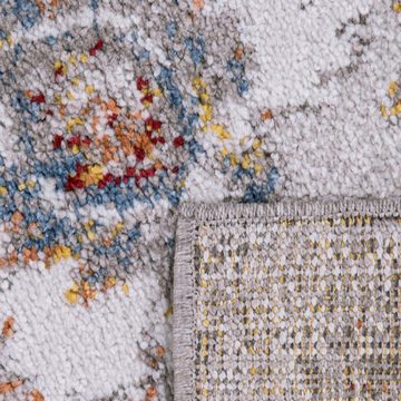 Teppich Kurzflor Teppich Wohnzimmer Vintage Abstrakt, Paco Home, Läufer, Höhe: 13 mm