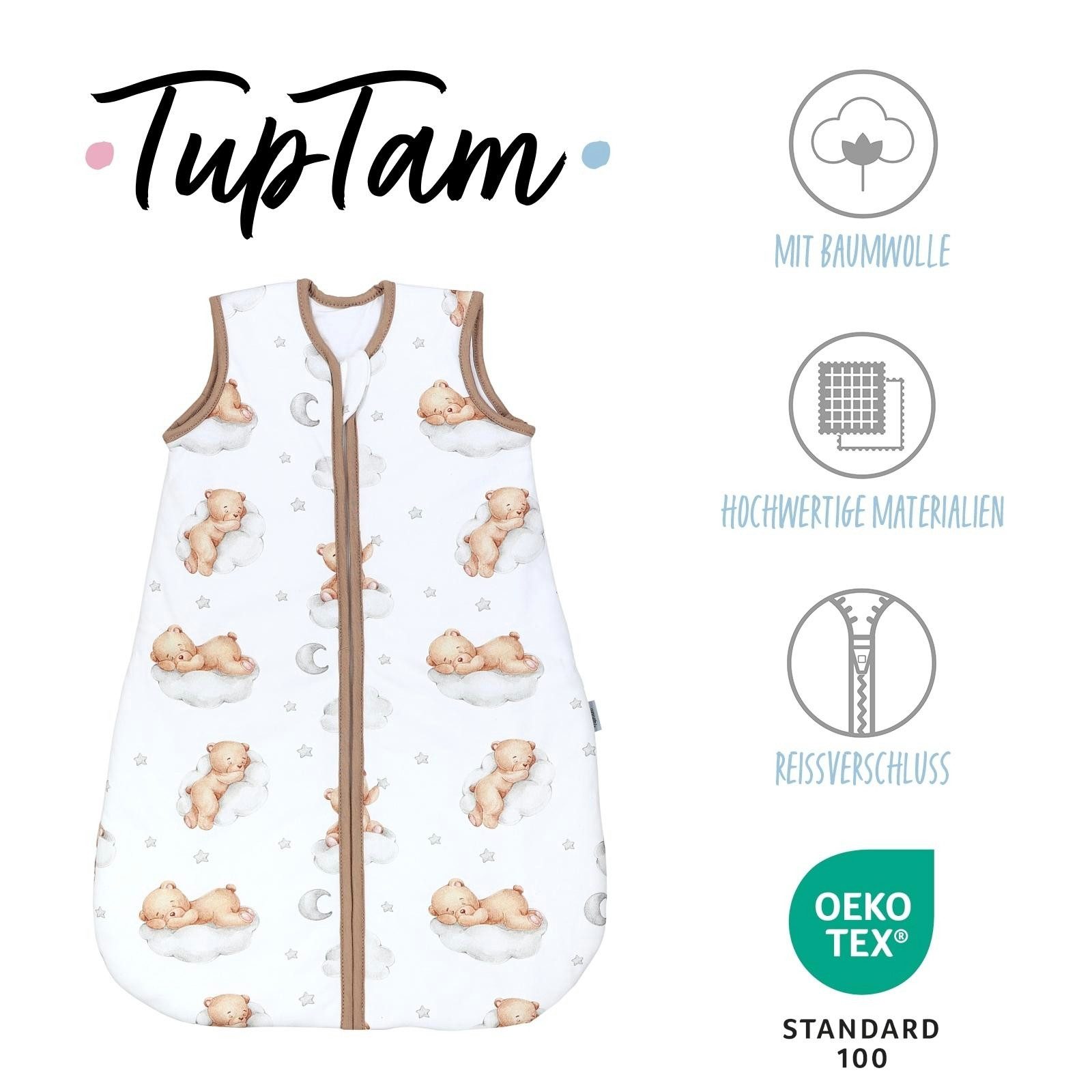TupTam Babyschlafsack Kugelschlafsack ohne Ärmel 2.5 TOG Ganzjahr – Bild 2 von 5