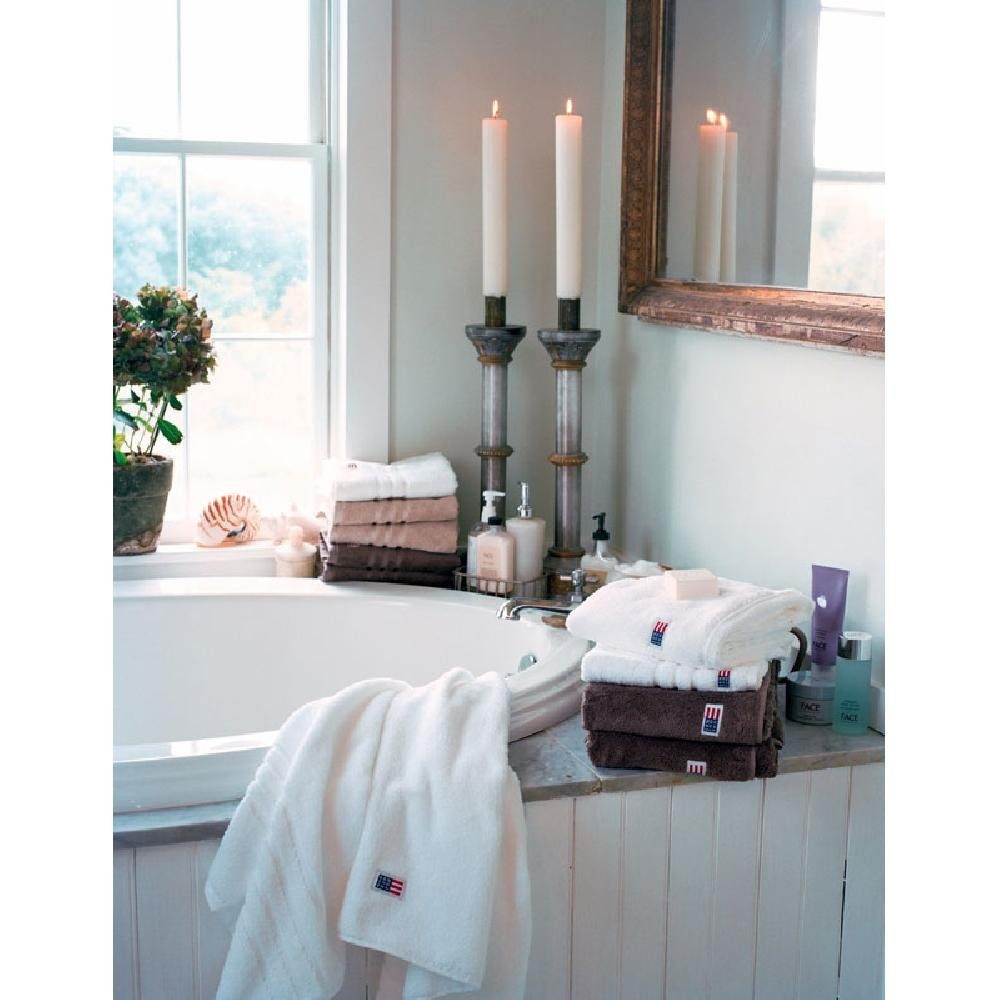 Handtuch Weiß Orignal (30x30cm) Badetücher Lexington