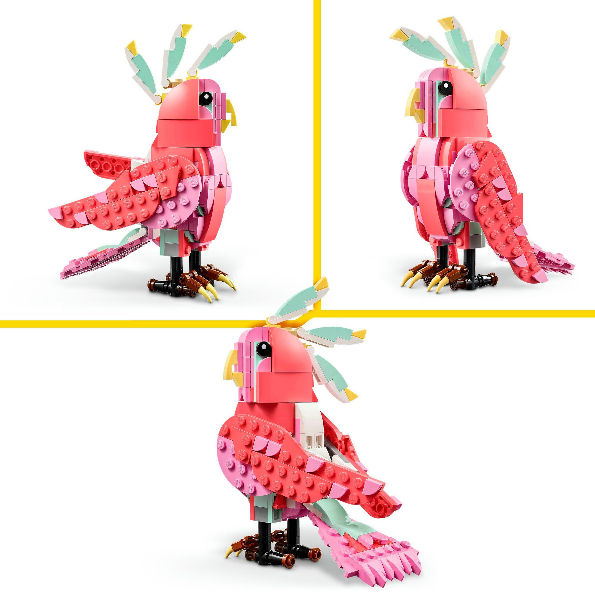 LEGO® Wilde Tiere: Rosa Flamingo (31170), LEGO Creator Konstruktionsspielsteine, (288 St), Made in Europe – Bild 5 von 5