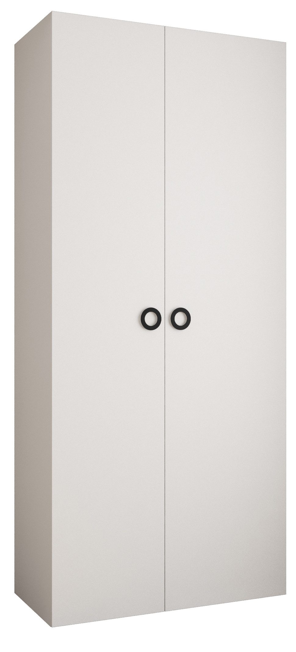 ABIKS MÖBEL Drehtürenschrank COMO 1 Schlafzimmerschrank mit Kleiderstange und Regalen