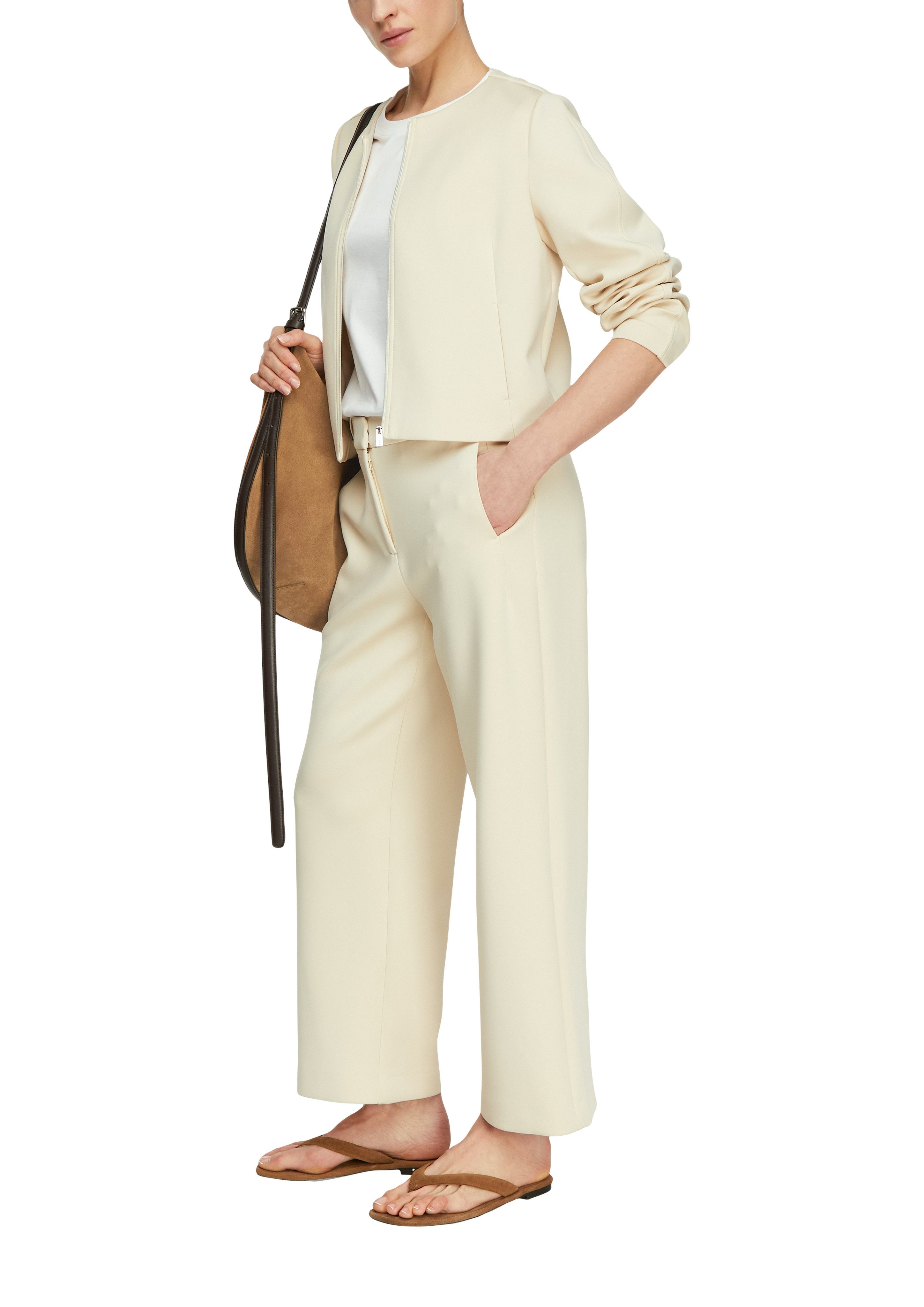 comma Kurzjacke aus weicher Scuba-Qualität - elastisch