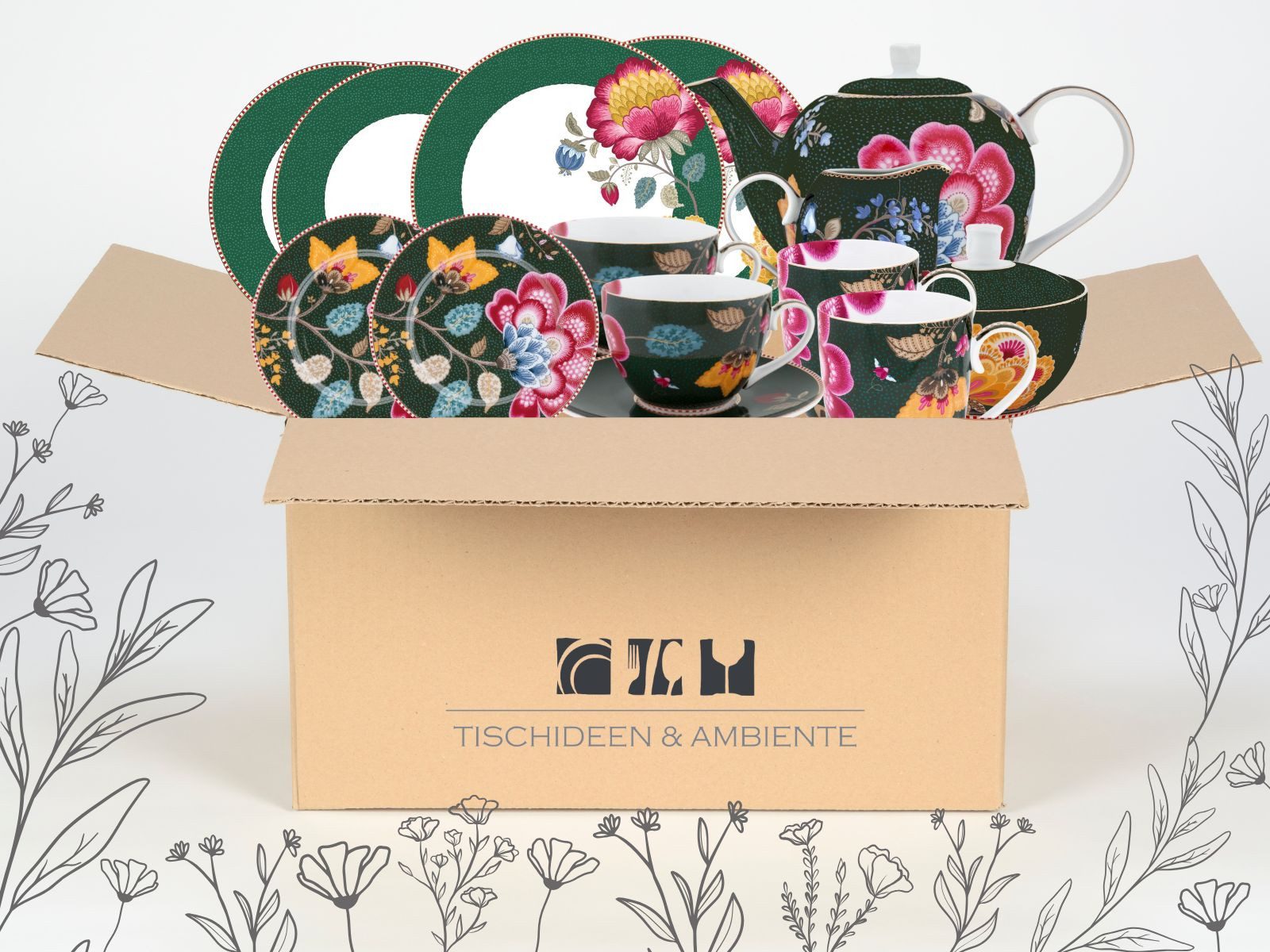 PiP Studio Geschenkbox Geschenkbox Fantasy Green 13tlg