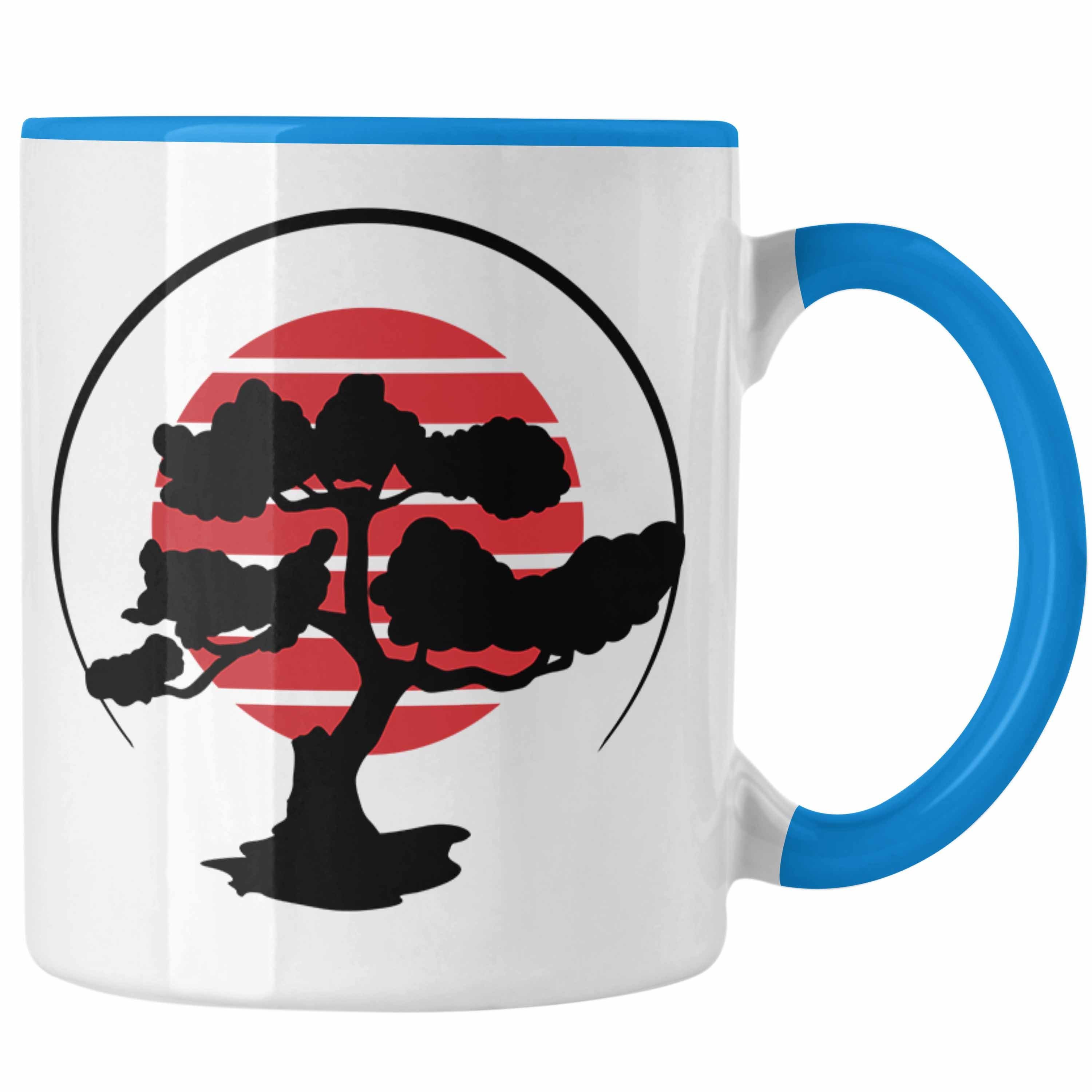 Tasse Bonsai-Liebhaber Lustige für Tasse Geschenk Blau Trendation Bonsai