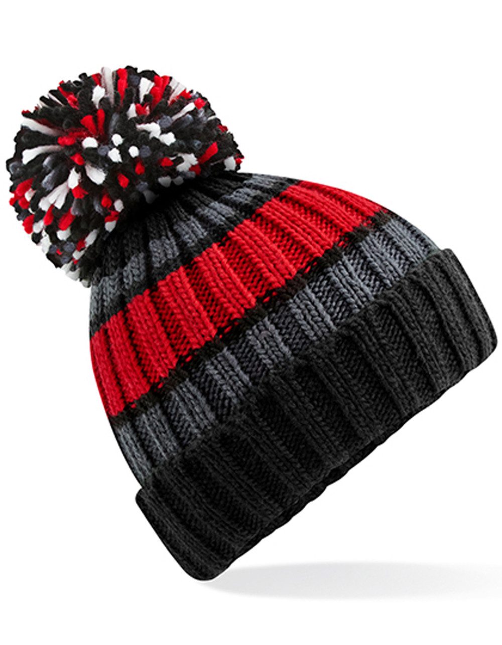 Goodman Design Bommelmütze Winter Beanie mit übergroßer, hochwertiger Bommel Hochwertiges Futter aus Shearling für zusätzliche Wärme