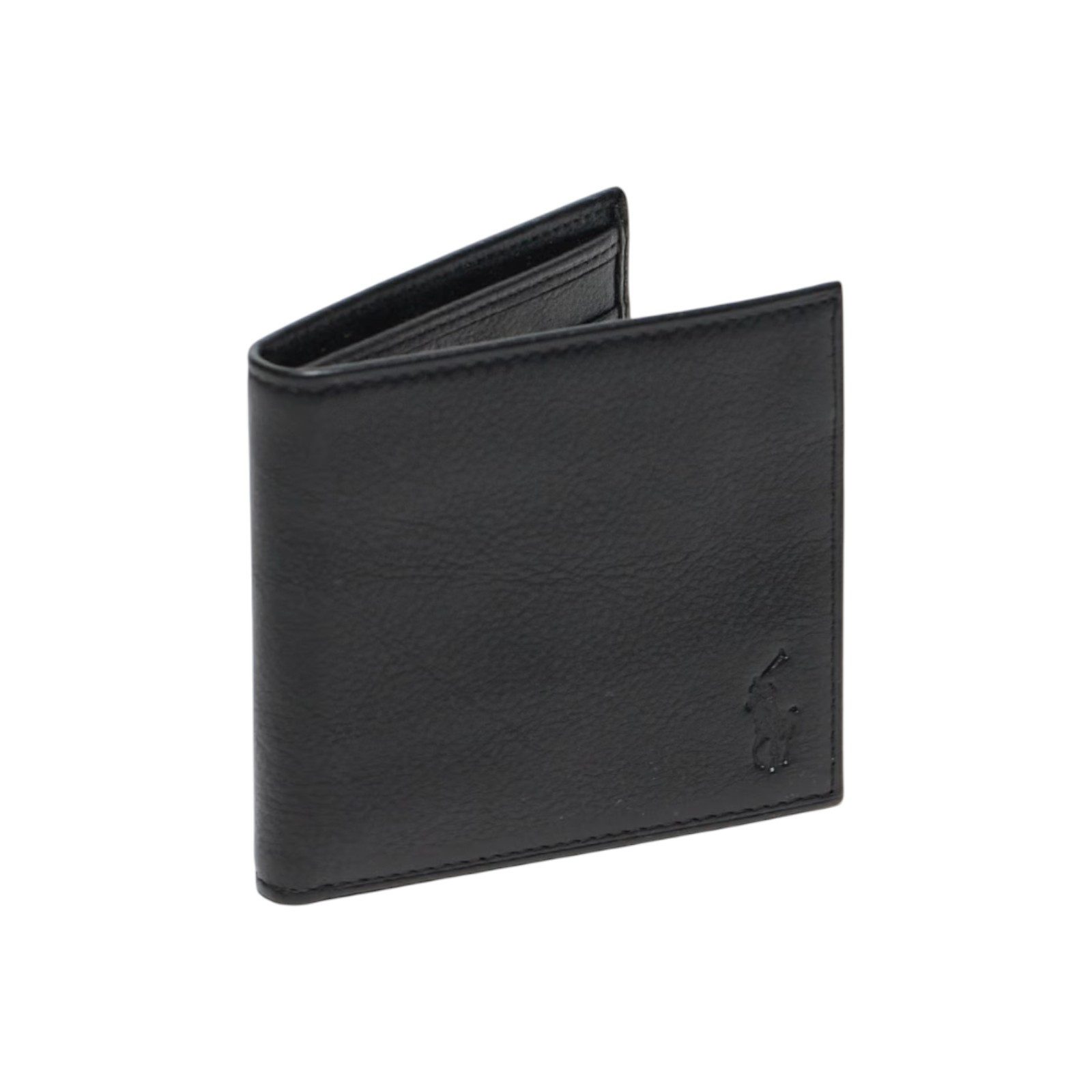 Polo Ralph Lauren Geldbörse Herren Leder – Zweifach gefaltete Brieftasche mit Logo, Elegant