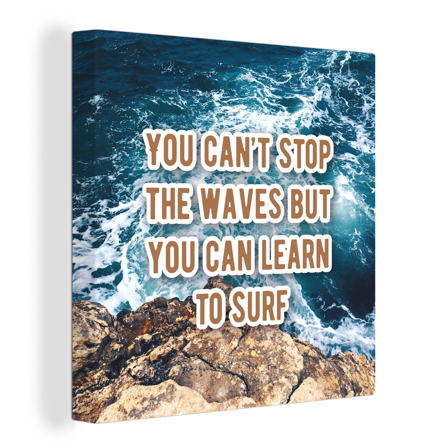 OneMillionCanvasses® Leinwandbild Sprichwörter Zitate Motivation