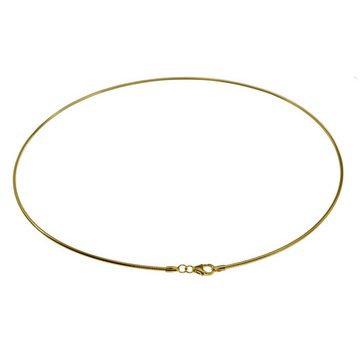 schmuckador Halsreif Halsreif Omega 1,2mm - 50cm - 333 Gelbgold