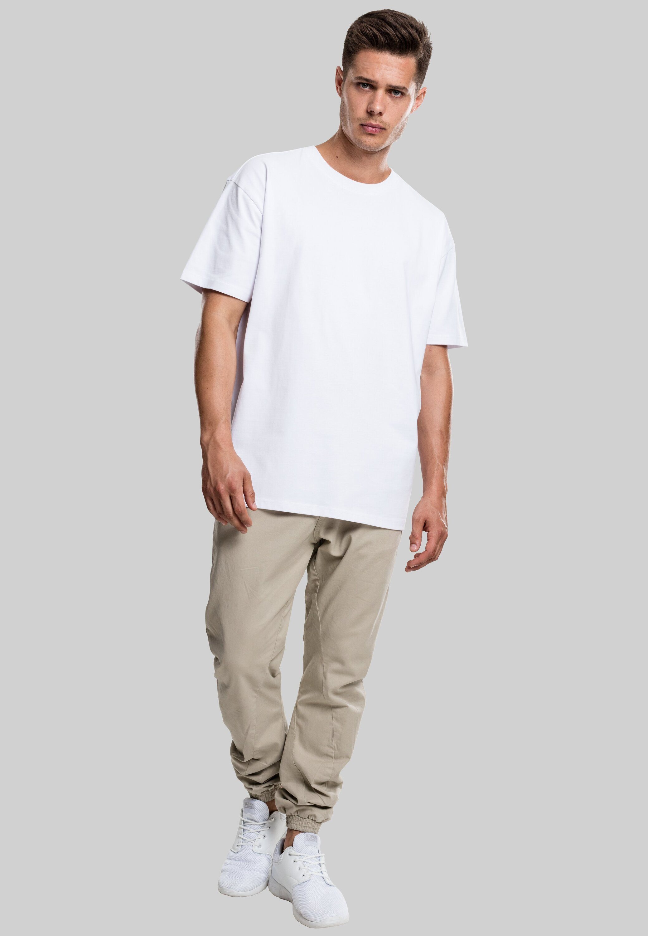 (1-tlg) white Heavy Herren Tee URBAN Oversized CLASSICS T-Shirt