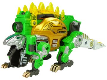 LEAN Toys Laserpistole Dinosaurier Dartpistole Stegosaurus Schild Spielzeug Zielscheibe