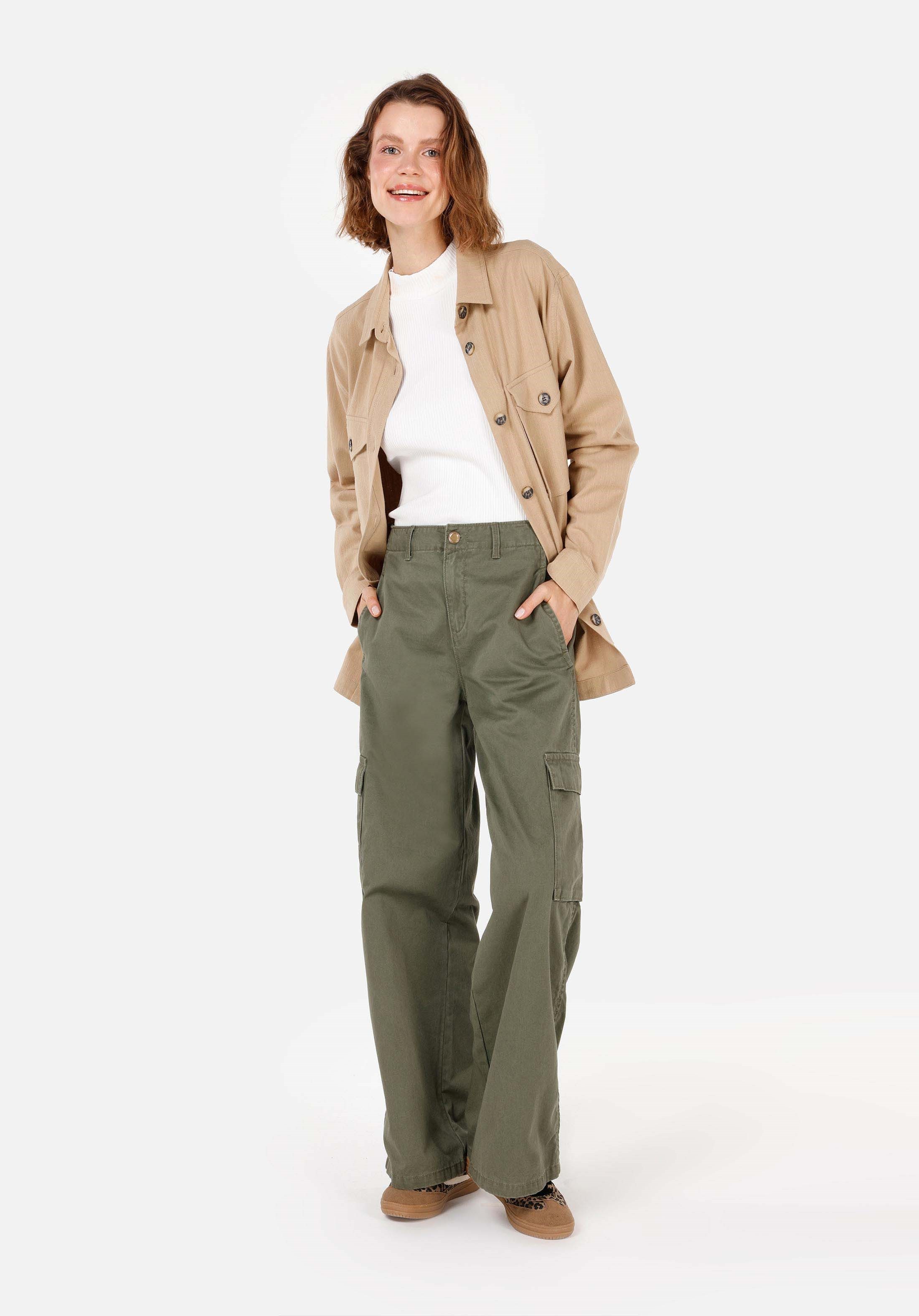 Colins T-Shirt Colins Regular Fit Shirt Neck Damen Langarmshirt