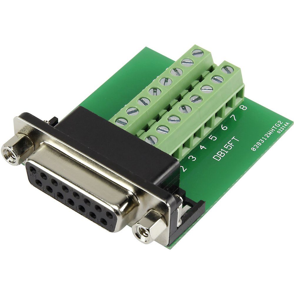 TRU COMPONENTS DSUB15F-16TB-2 1229333 D-SUB Buchse 90 ° Polzahl: 15 Sc Elektro-Kabel