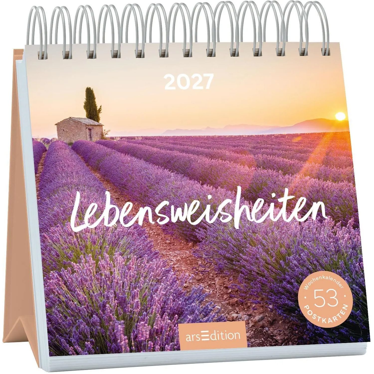 Ars Edition Abreißkalender Postkartenkalender Lebensweisheiten 2027