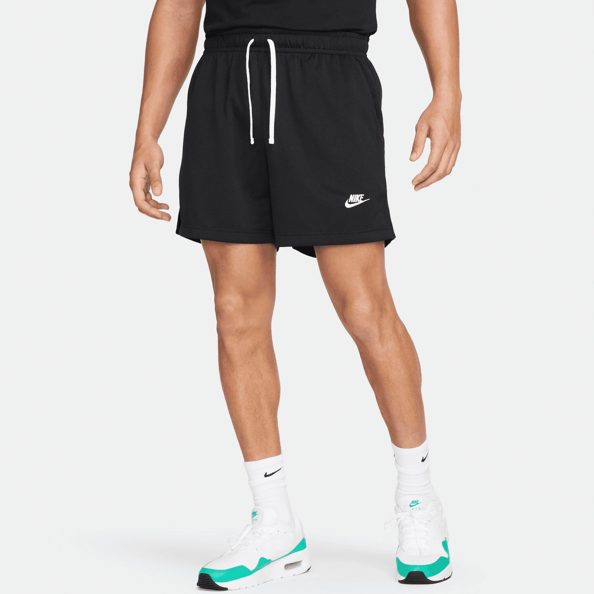 schwarz M CLUB NK MESH Shorts SHORT FLOW Sportswear Nike