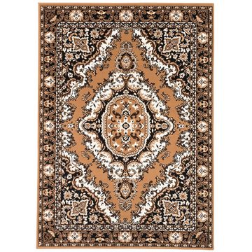 Orientteppich Orient Teppich Trendline Beige Keshan, Pergamon, Rechteckig, Höhe: 8 mm