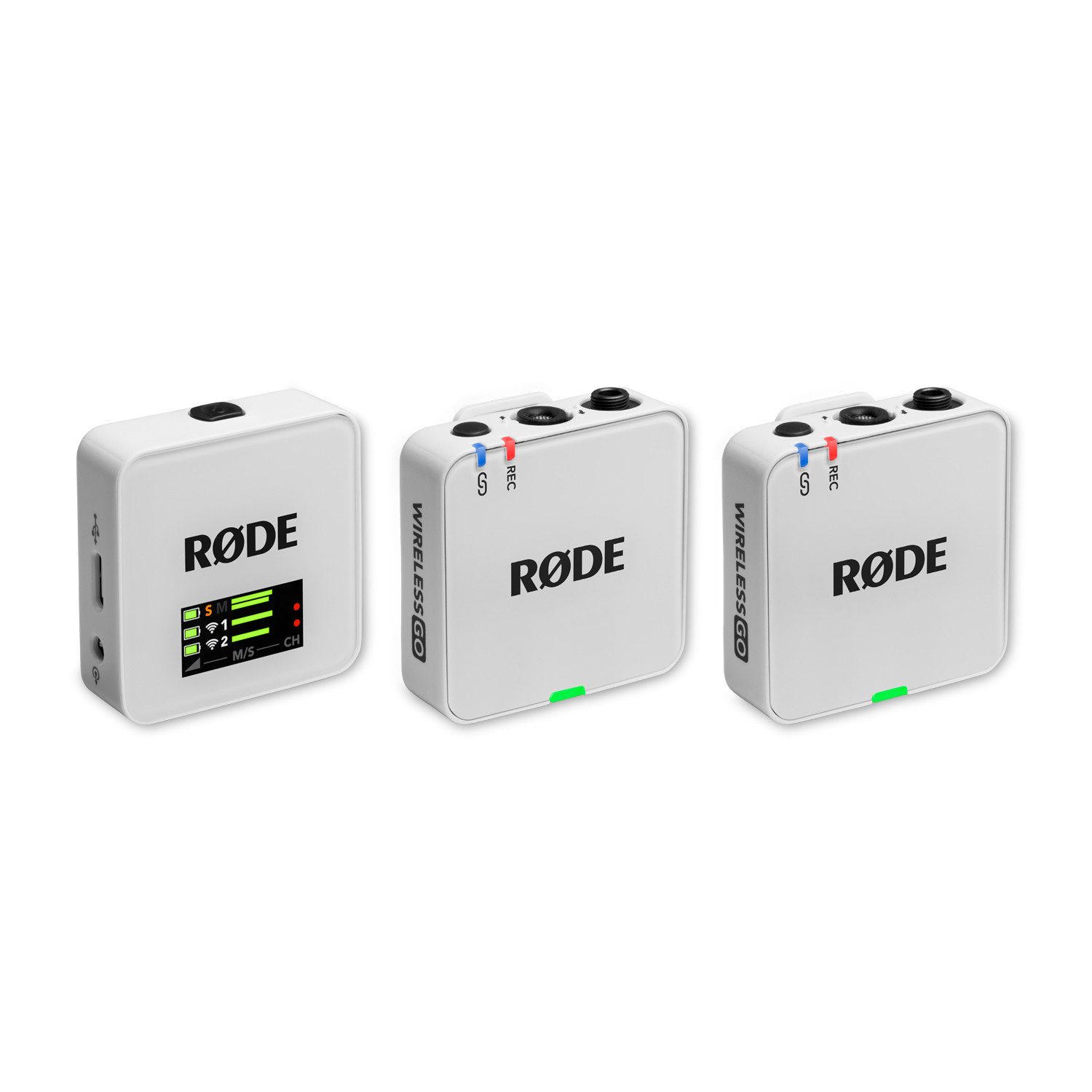 RØDE Rode Mikrofon-Funksystem Wireless GO Gen 3 Weiss Digitales Aufnahmegerät (32 Bit Float Recording)