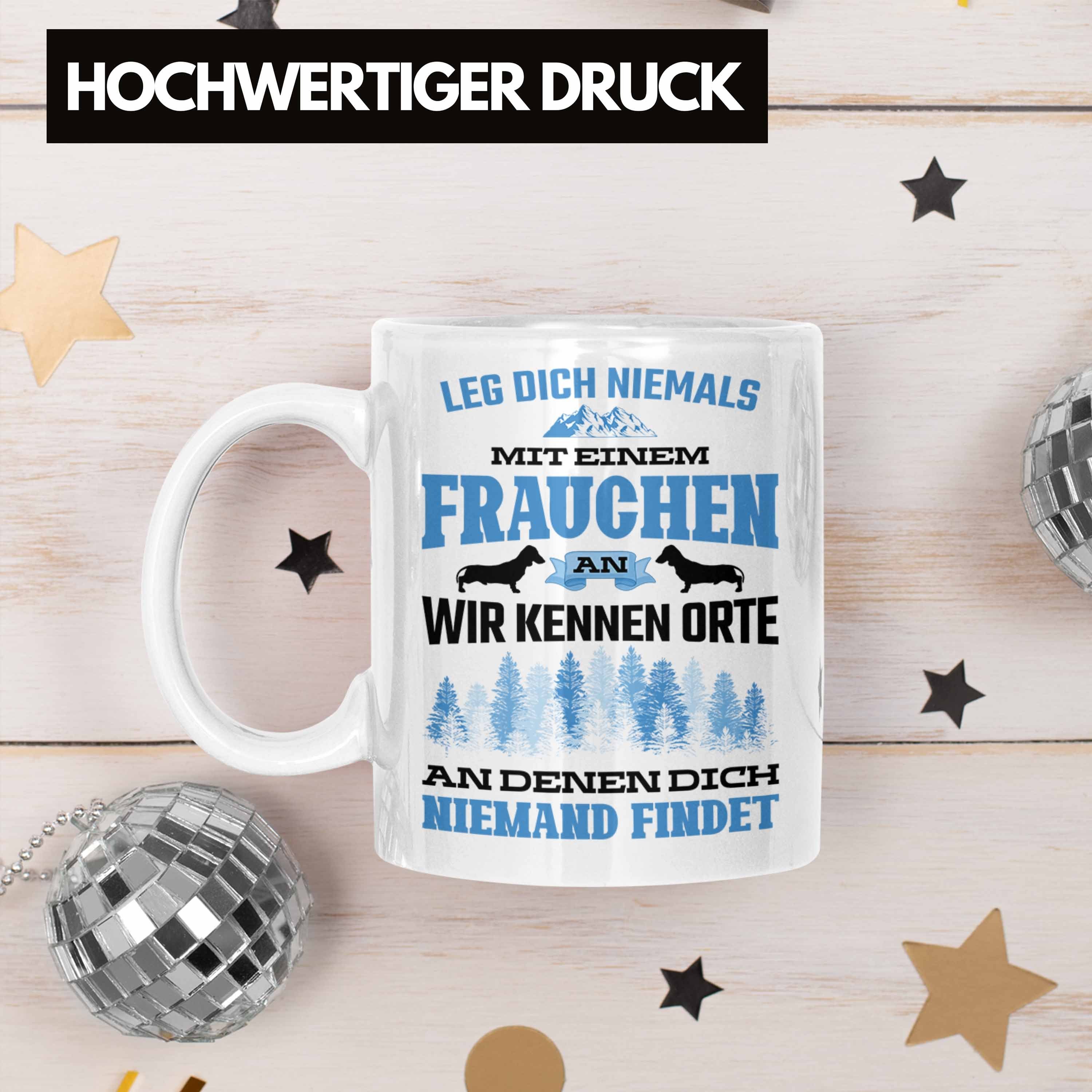 Hundebesitzerin Geschenk - Spruch Trendation Trendation Hund Frauchen Weiss Tasse Tasse Geschenke Lustig