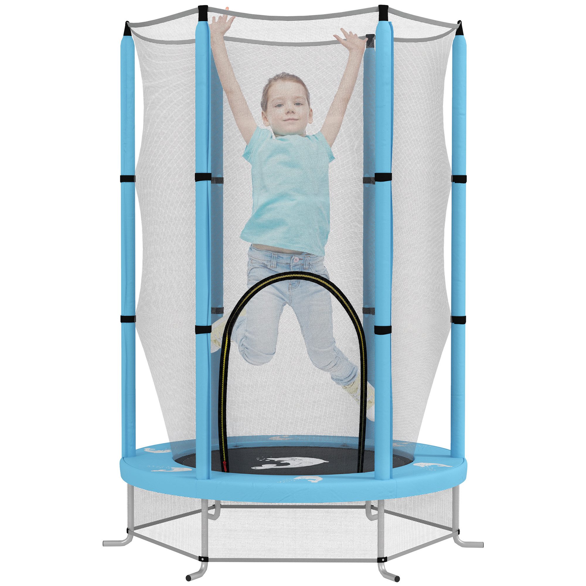 AIYAPLAY Kindertrampolin Indoor Trampolin mit Sicherheitsnetz günstig online kaufen