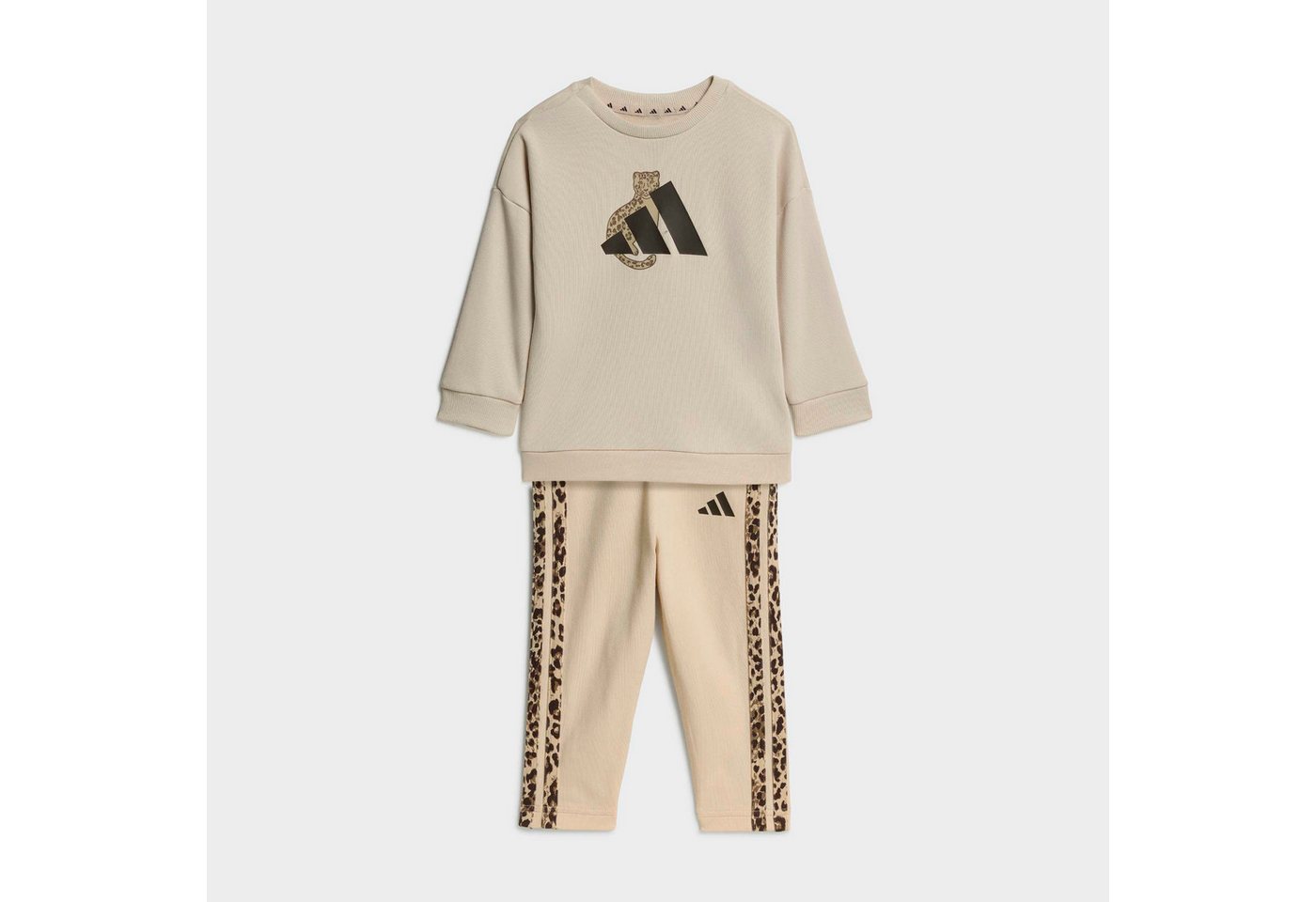 adidas Sportswear Trainingsanzug IG AN 3S SET (2-tlg), zweiteiliges Set, für Babys, aus Baumwolle und Polyester