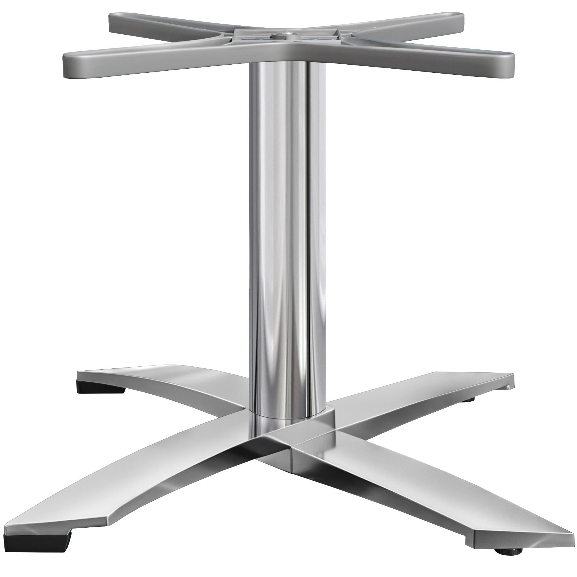 GGMMÖBEL Tischbein Thiago Edelstahl, X-Form Innen/Aussen Hohe Tragkraft/Langlebig/Rutschfest