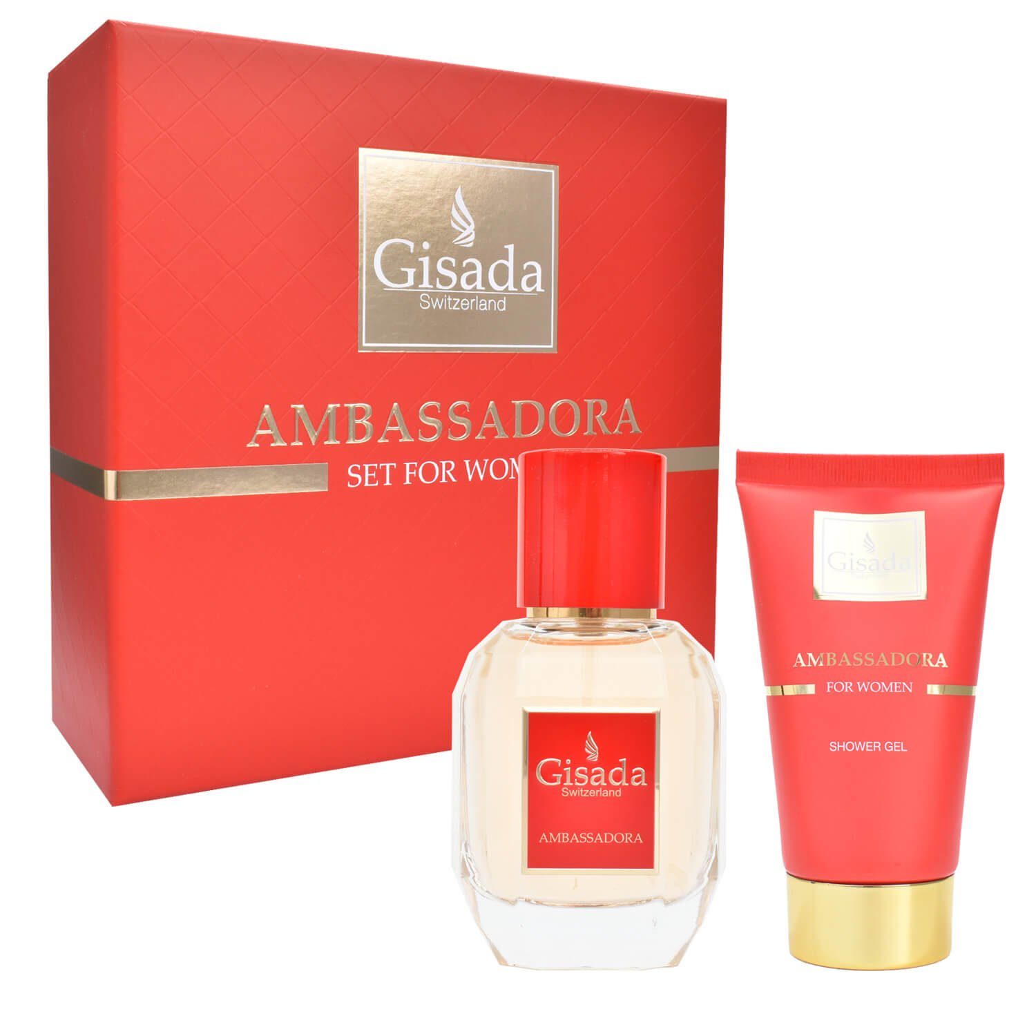 Gisada Duft-Set Ambassadora Eau de Parfum 50 ml + 100 ml Shower Gel Damen