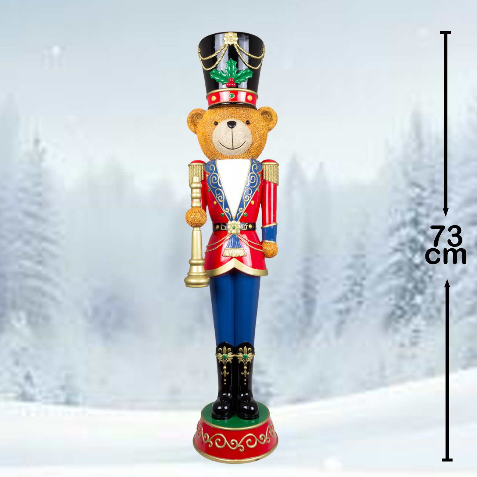 Christmas Paradise Weihnachtsfigur XL Nussknacker Bär (73 cm, 1 St., aus Po günstig online kaufen