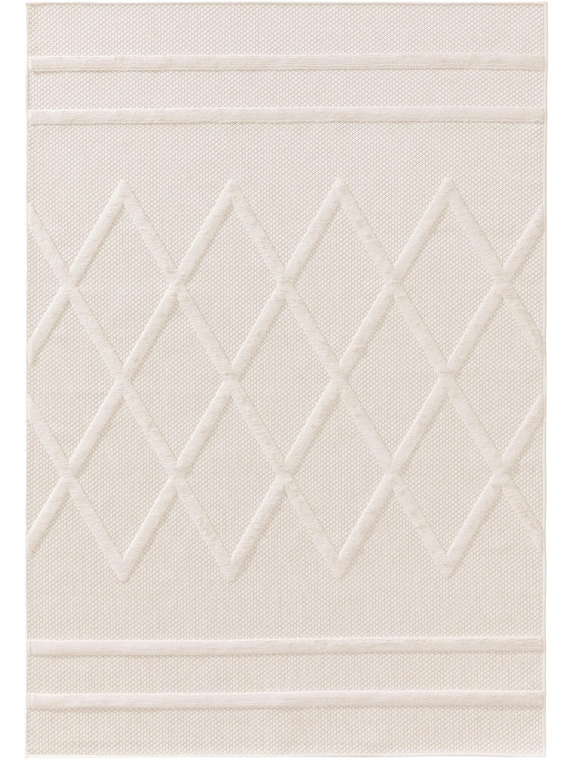 benuta Outdoorteppich Bonte, rechteckig, Höhe: 5 mm, Teppich Wohnzimmer, Schlafzimmer, Esszimmer, Flur, Kunstfaser, Cozy