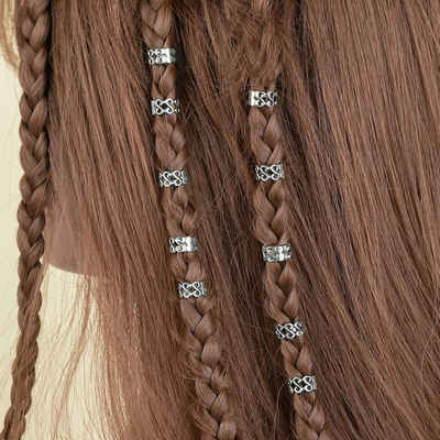 Coonoor Haarspange 20 Stück Dreadlocks Perlen Aluminium Haarklammern
