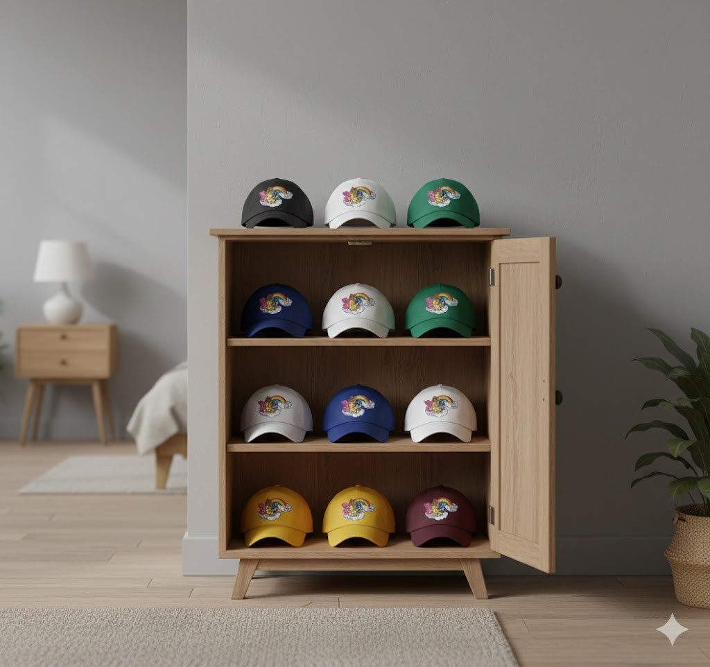 Blondie & Brownie Baseball Cap Kinder Glücksbärchis Care Bears Patch Stick Hab Dich Lieb Kinder Baseball Cap Lucky Bears Patch Stickerei Baumwolle