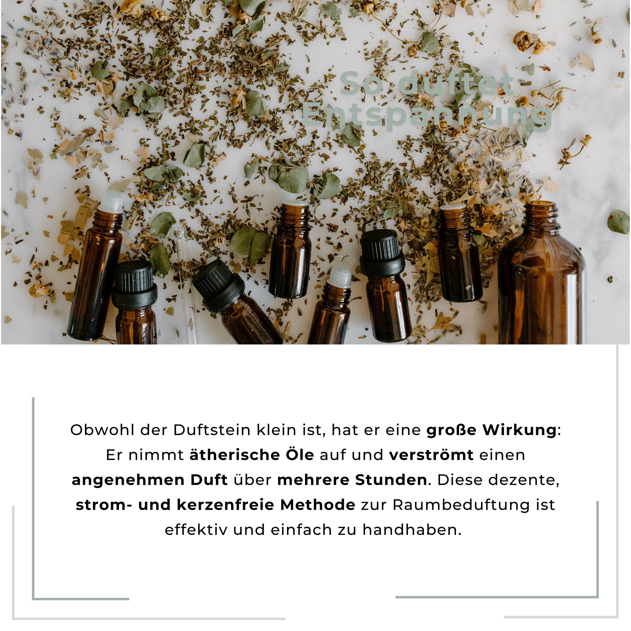 LAVISA Duftöl Duftstein für ätherische Öle, Diffusor, Aromatherapie, Duftlampe, Duftstein Diffusor Aromatherapie Palo Santo Salbei