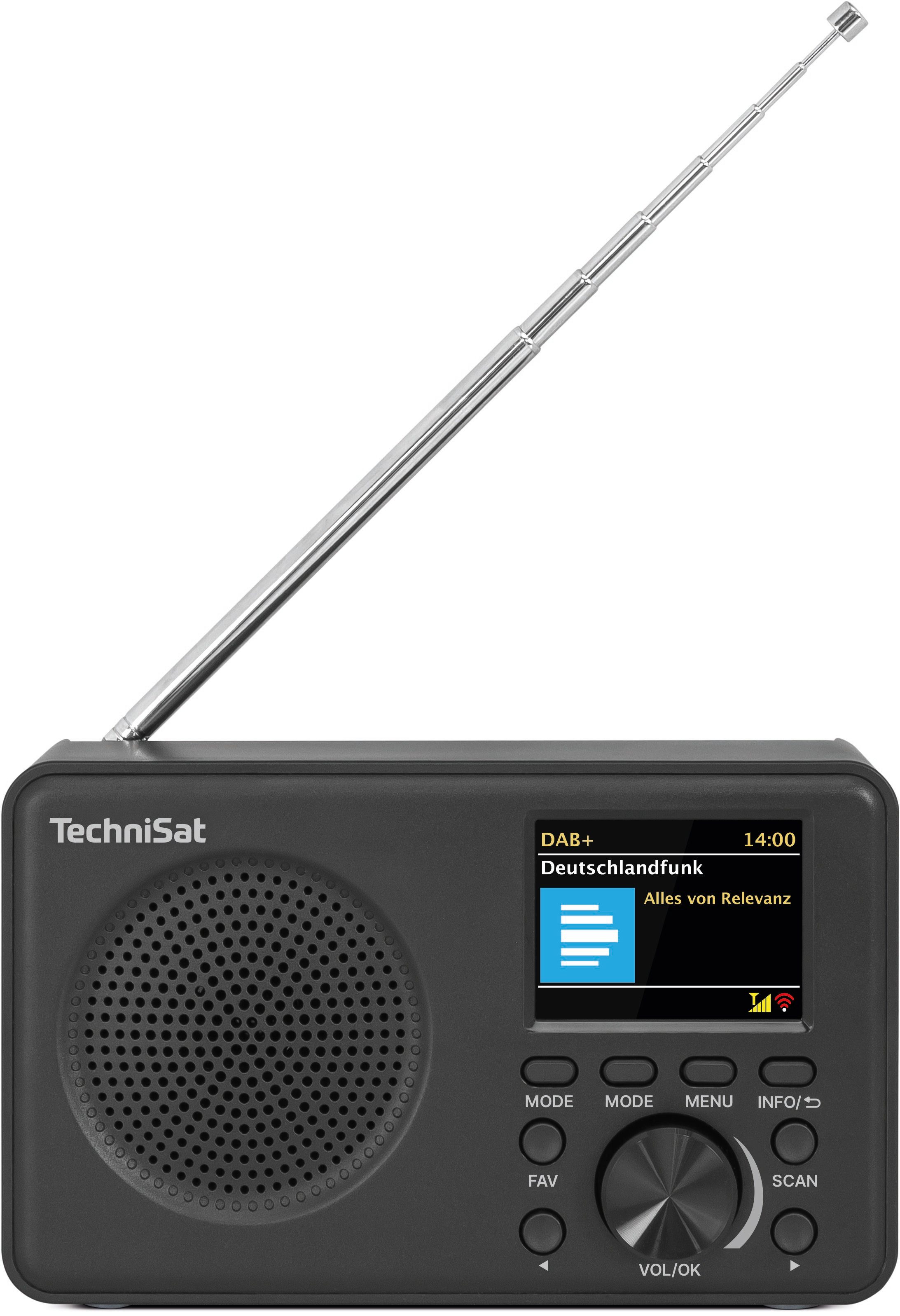 TechniSat VIOLA 2 C BT Digitalradio (DAB) (Digitalradio (DAB), FM-Tuner mit RDS, 2 W, Bluetooth, Kopfhöreranschluss, Wecker, Sleeptimer, Favoritenspeicher)