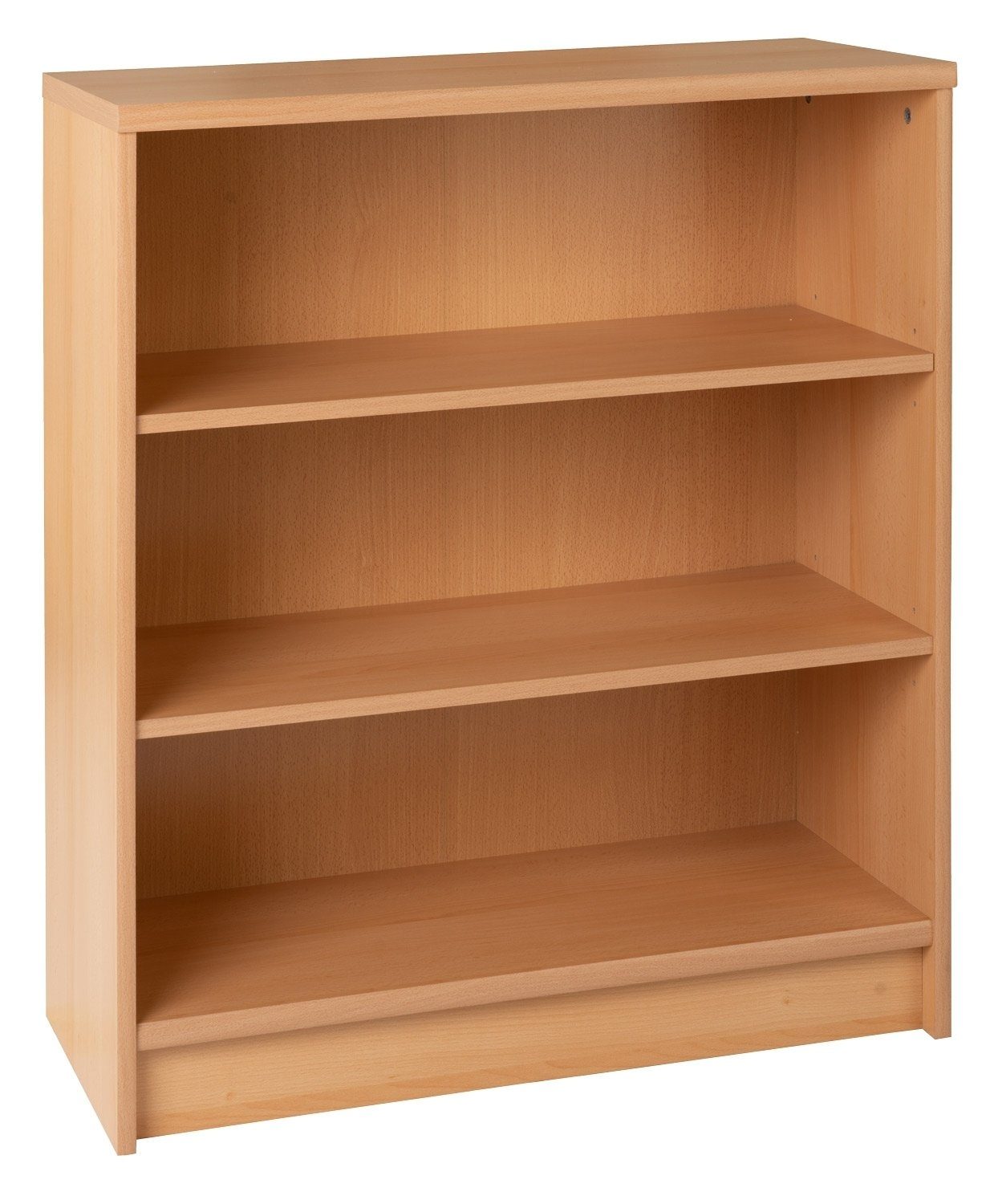 Regal Bücherregal OPTIMUS, B 72 cm, H 86 cm, braun Buchedekor, 2 höhenverstellbare Einlegeböden | Regale