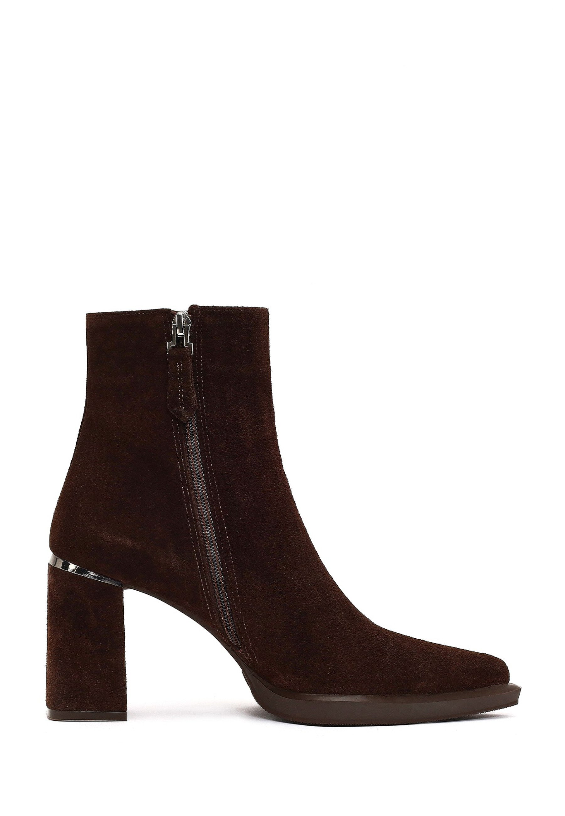 Derimod Absatz-Stiefeletten aus Veloursleder Ankleboots