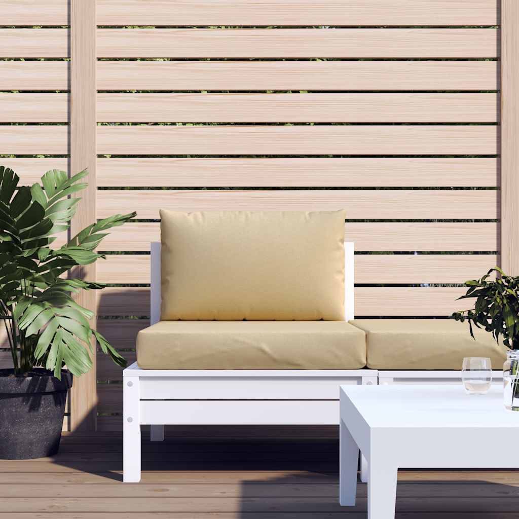 vidaXL Sitzauflage Palettenkissen 2-tlg. Melange Beige günstig online kaufen