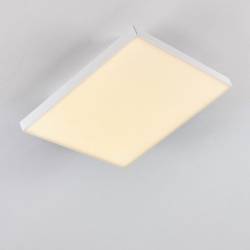 hofstein Panel »Soanne« LED Panel modern aus Aluminiumin Weiß, 3000 Kelvin, 18 Watt, 2100 Lumen, eckiges Deckenpanel in flachem Design