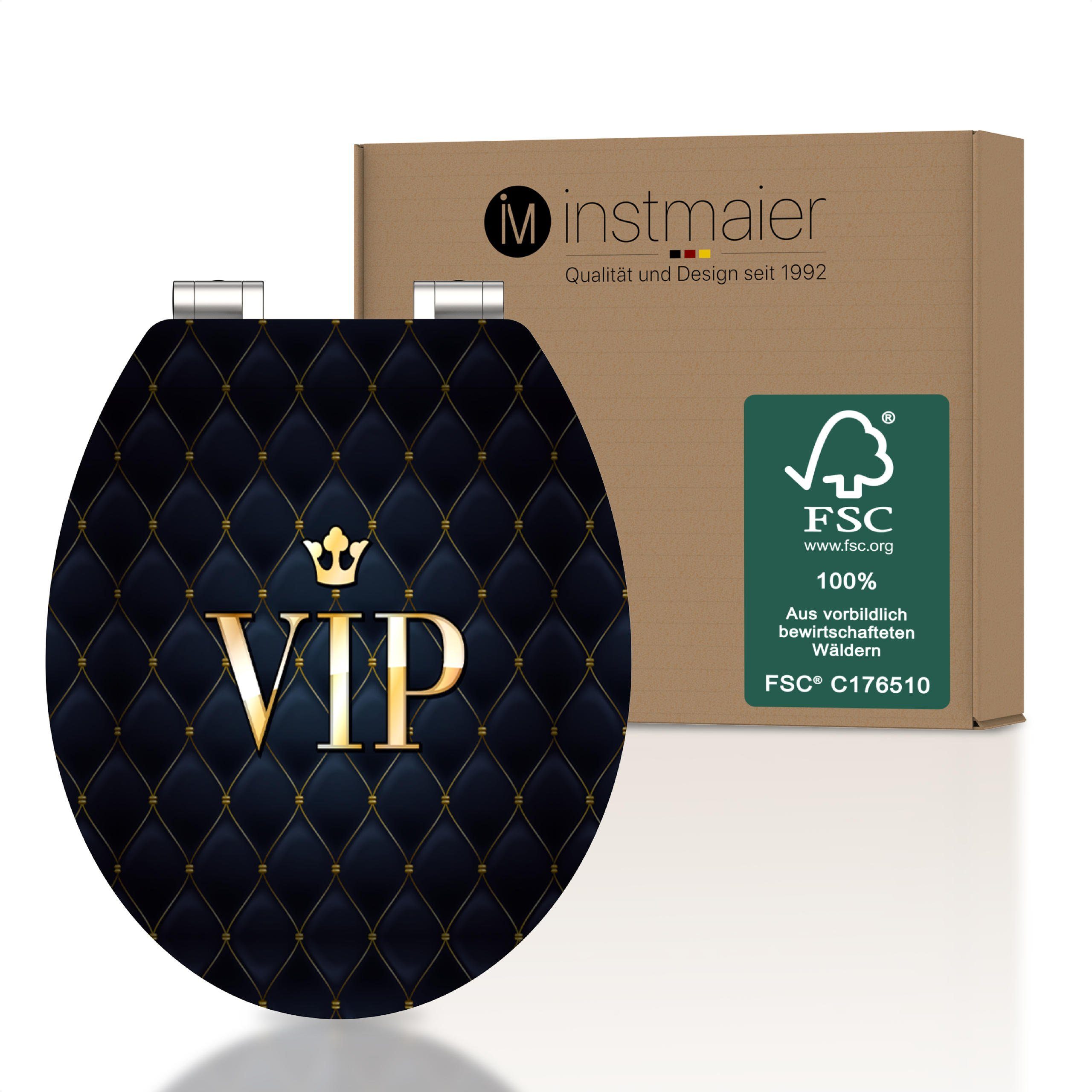 instmaier WC-Sitz Holz Toilettendeckel, VIP-Chesterfield-Muster, mit günstig online kaufen